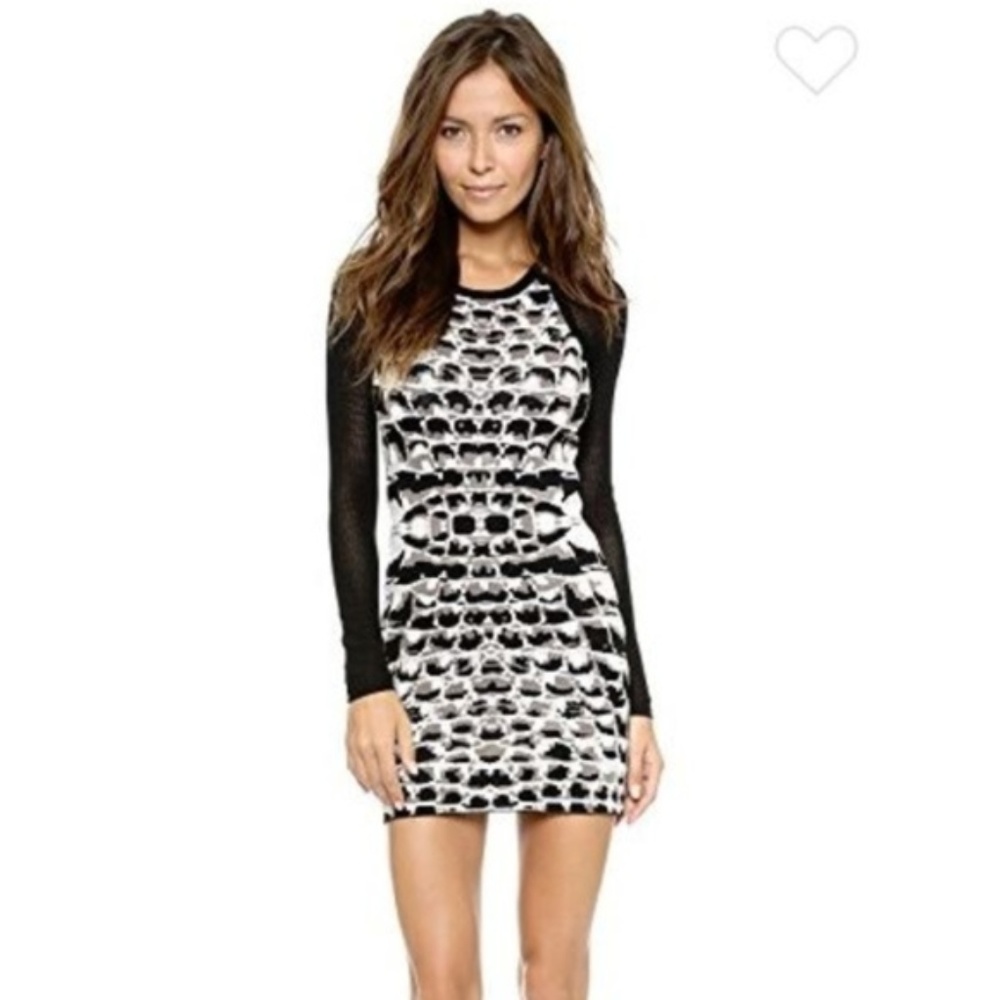 Parker Hartley Knit Mini Dress, Black - Size Small